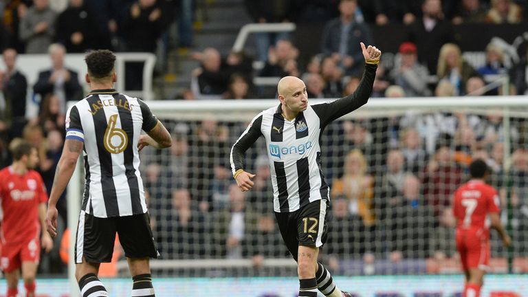 Newcastle United's Jonjo Shelvey