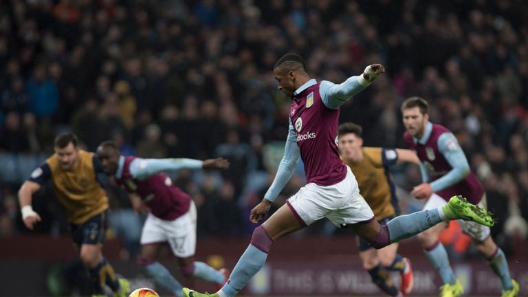 Jonathan Kodjia missed a penalty for Aston Villa against his former side