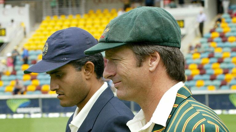 Sourav Ganguly Steve Waugh 2003