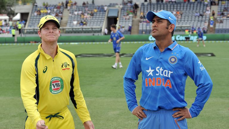Australia's captain Steve Smith (left) will take over from MS Dhoni as Pune skipper 