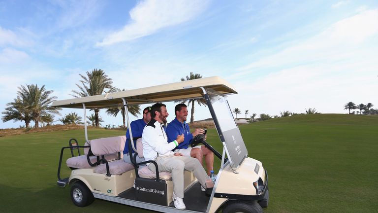 during the Gary PLayer Invitational  UAE at Saadiyat Beach Golf Club on February 6, 2017 in Abu Dhabi, United Arab Emirates.