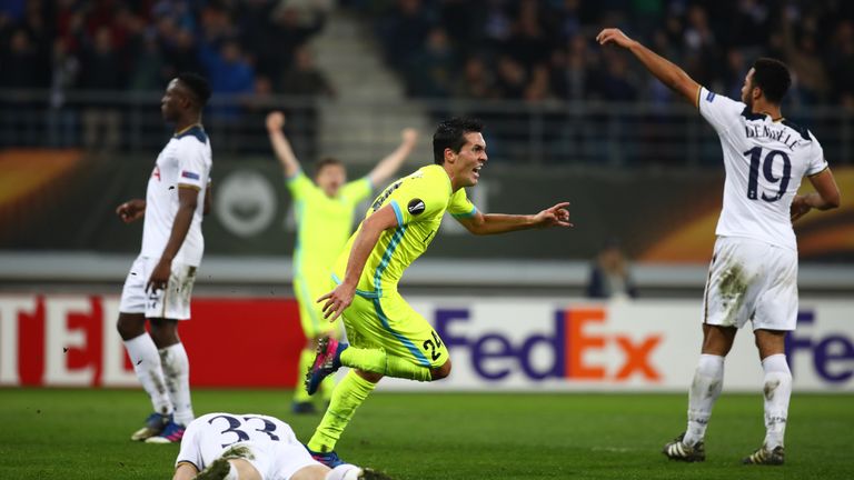Tottenham will have to overturn a one-goal deficit at White Hart Lane next week following their defeat to Gent