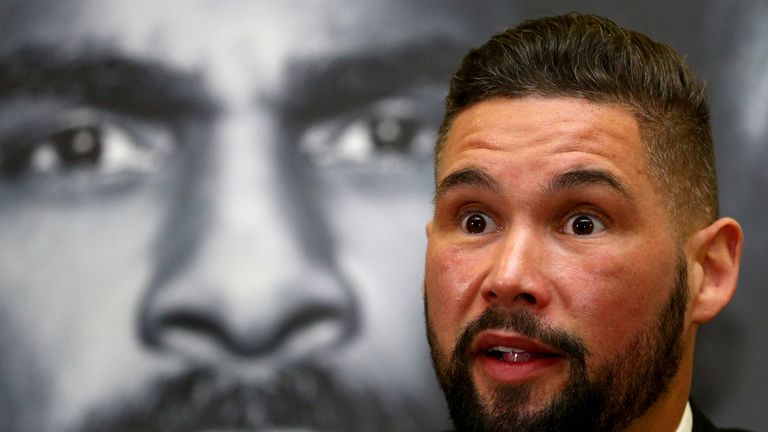 LIVERPOOL, ENGLAND - FEBRUARY 27: Tony Bellew during a press conference at the Hilton Hotel on February 27, 2017 in Liverpool, England. David Haye and Bell