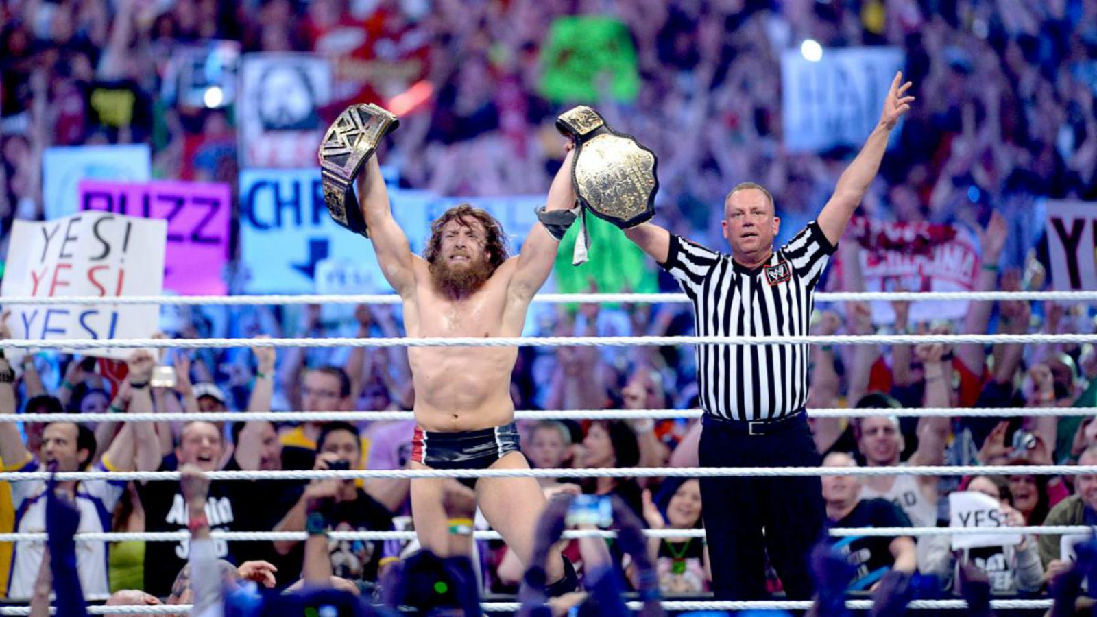 Wrestlemania Countdown Daniel Bryan Wins The Wwe World Heavyweight Title Wwe News Sky Sports