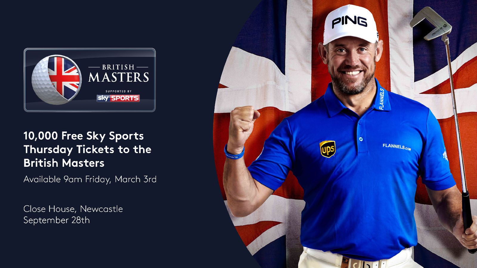 10,000 free tickets available for the British Masters at Close House