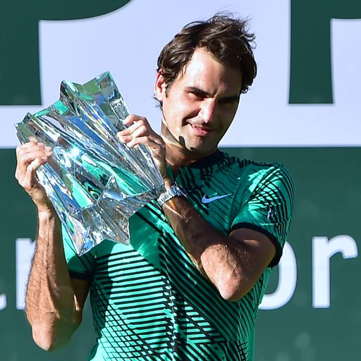 Federer wins Indian Wells
