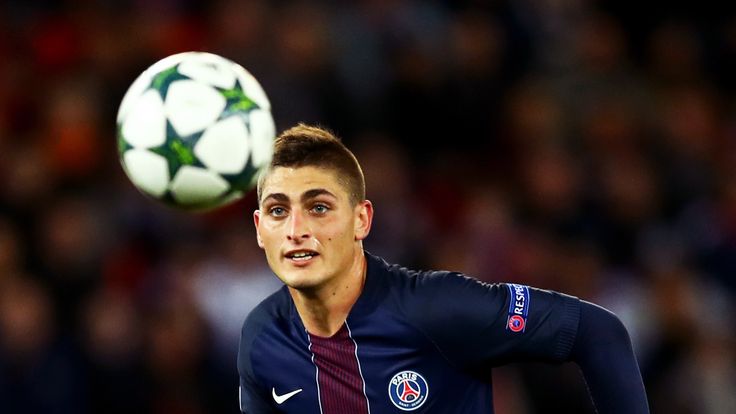Marco Verratti in action during the Group A, Champions League, Group A match between Paris Saint-Germain Football Club and Basel