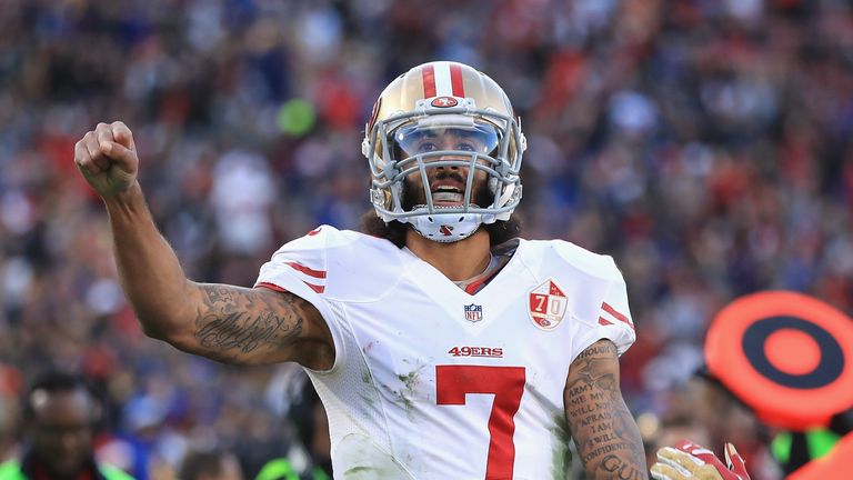 Quarterback Colin Kaepernick is currently a free agent
