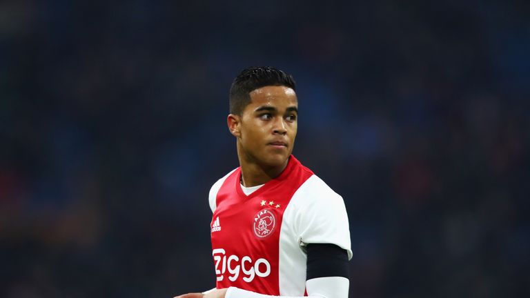 Justin Kluivert scored his first Ajax goal on Sunday afternoon