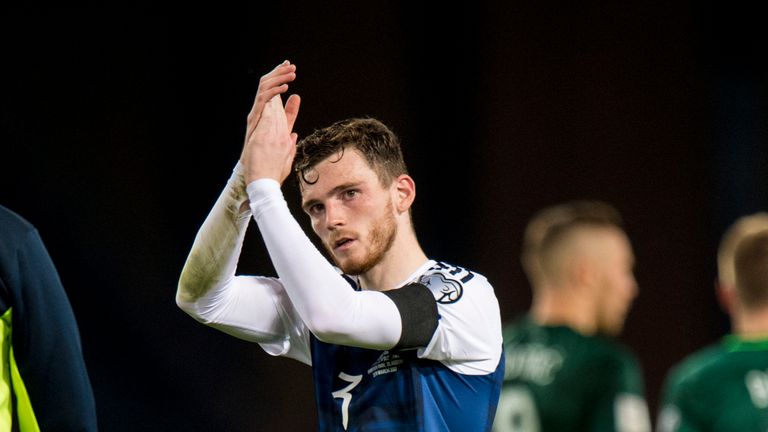 Scotland full-back Andrew Robertson is now hopeful of a positive result against England in June