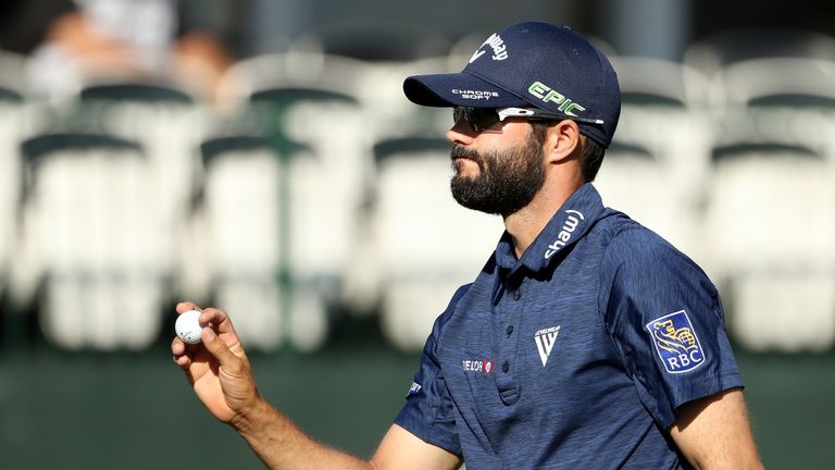 Adam Hadwin during the second round of the Valspar Championship at Innisbrook Resort