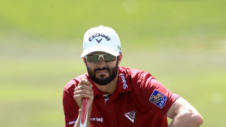 Adam Hadwin during the third round of the Valspar Championship at Innisbrook Resort