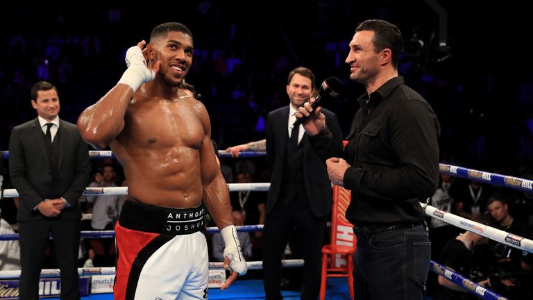 Anthony Joshua and Wladimir Klitschko