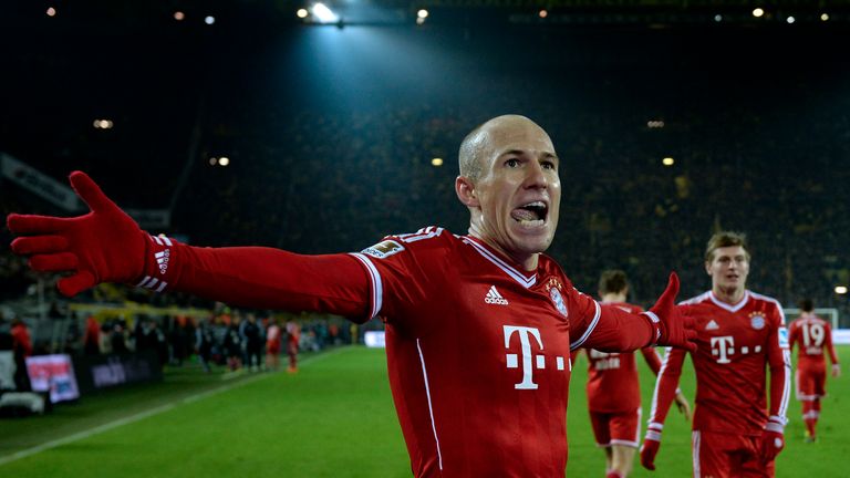 Arjen Robben Signal Iduna Park am 23. November 2013 in Dortmund, Deutschland.