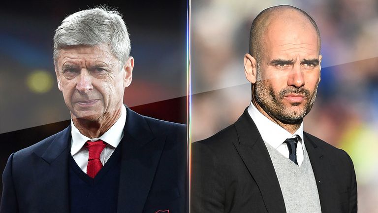 Arsene Wenger and Pep Guardiola