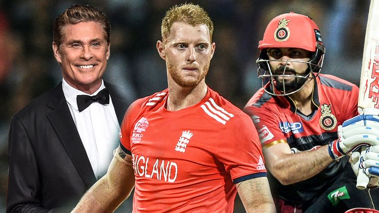 David Hasselhoff, Ben Stokes and Virat Kohli