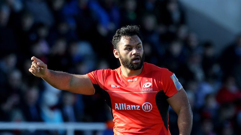 Billy Vunipola playing for Saracens