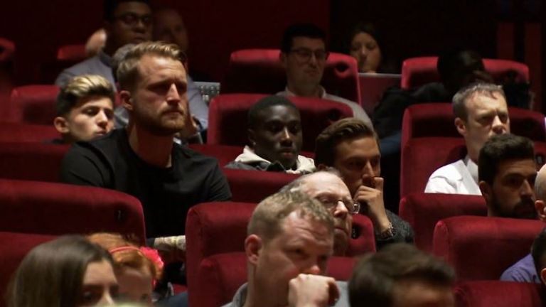 Brentford players and officials attend a special screening of Wonderkid
