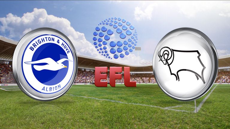 Brighton host Derby live on Sky Sports