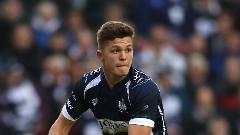 BRISTOL, ENGLAND - MAY 25:  Callum Sheedy of Bristol runs with the ball during the Greene King IPA Championship Play Off Final second leg match between Bri