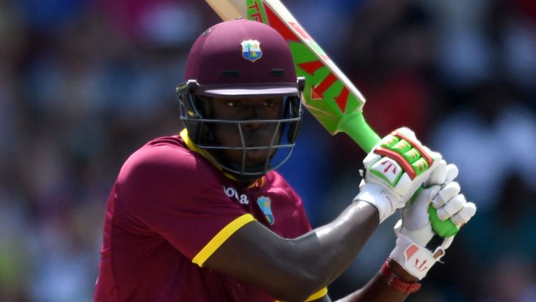 Carlos Brathwaite goes on the offensive in the second ODI against England