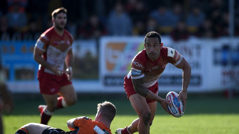 Paul Aiton in action for Catalans
