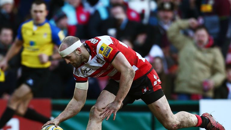 Charlie Sharples scores for Gloucester