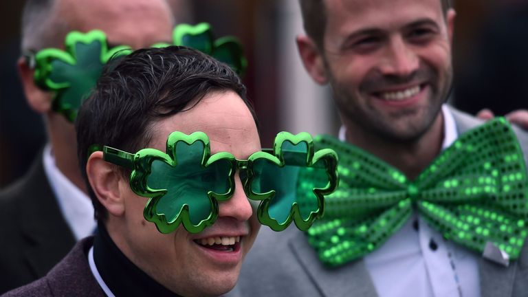 Bumble is with the masses at Cheltenham this St Patrick's Day