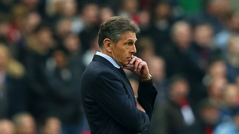 Wembley Stadium - FEBRUARY 26:  Claude Puel manager of Southampton looks on during the EFL Cup Final against Manchester United