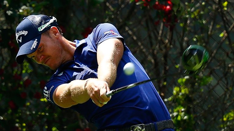 MEXICO CITY, MEXICO - MARCH 04:  Danny Willett of England plays his tee shot on the 14th hole during the third round of the World Golf Championships Mexico