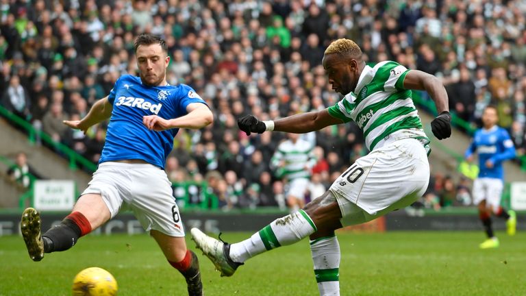 Wilson played as Rangers drew 1-1 with Celtic on Sunday 