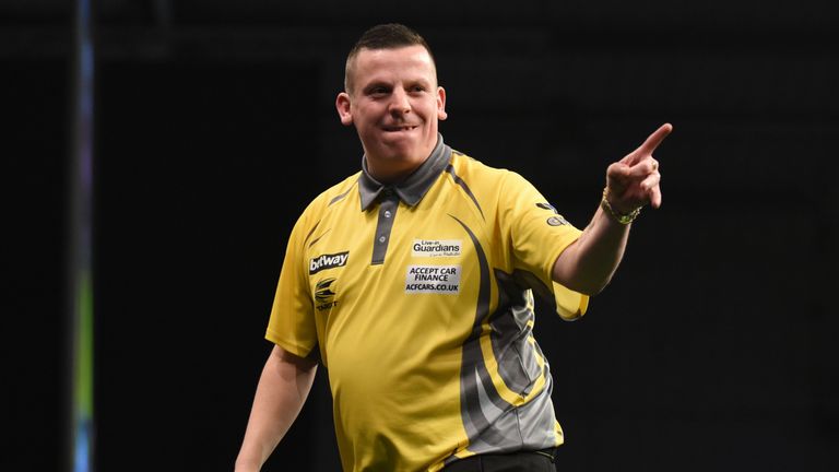 Dave Chisnall beat James Wade in the final match of the night to secure a second victory in Exeter