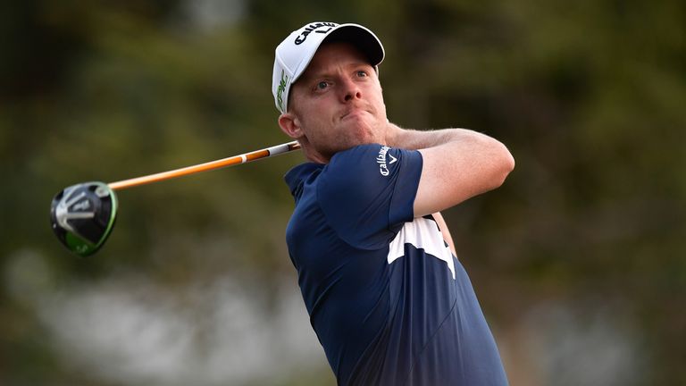 David Horsey during the first round of the Hero Indian Open at Dlf Golf and Country Club