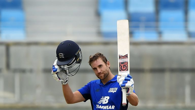 Dawid Malan's century helped the South to a crushing win over the North, in Dubai