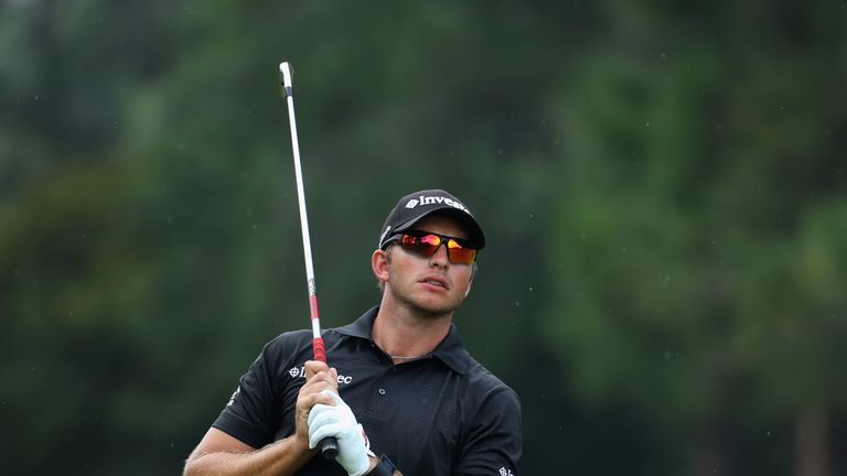 Dean Burmester raced to the turn in just 29 to open up a six-shot lead