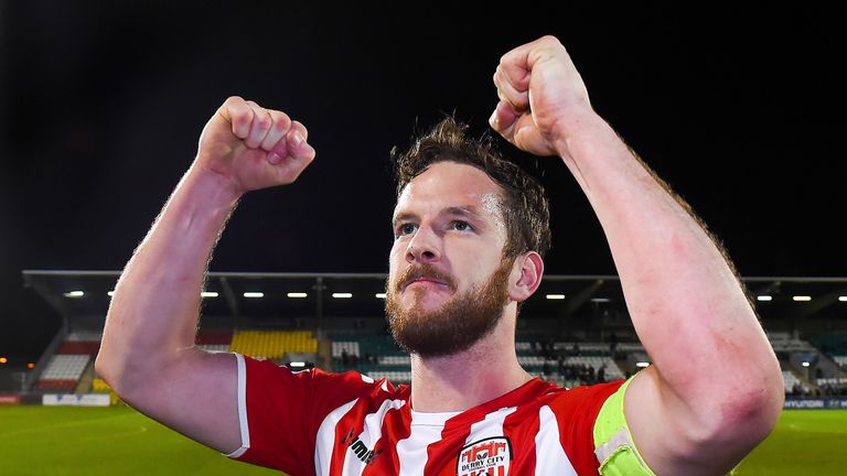 Ryan McBride after the SSE Airtricity League Premier Division match between Shamrock Rovers and Derry City at Tallaght Stadium