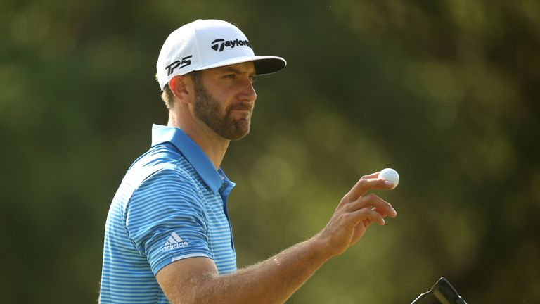 Dustin Johnson during the semifinals of the World Golf Championships-Dell Technologies Match Play