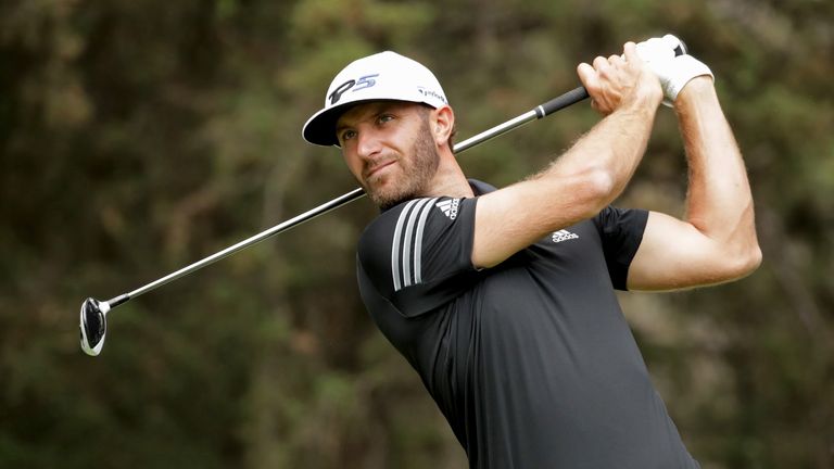 MEXICO CITY, MEXICO - MARCH 04: Dustin Johnson of the United States plays his tee shot on the eighth hole  during the third round of the World Golf Champio