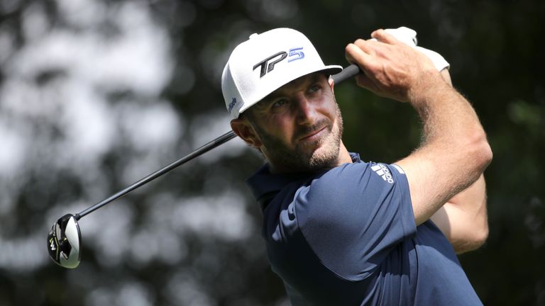 Dustin Johnson during the final round of the WGC-Mexico Championship