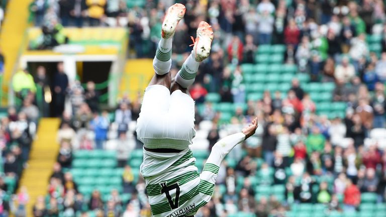 Hibernian fans will hope to see Efe Ambrose celebrate one of his goals