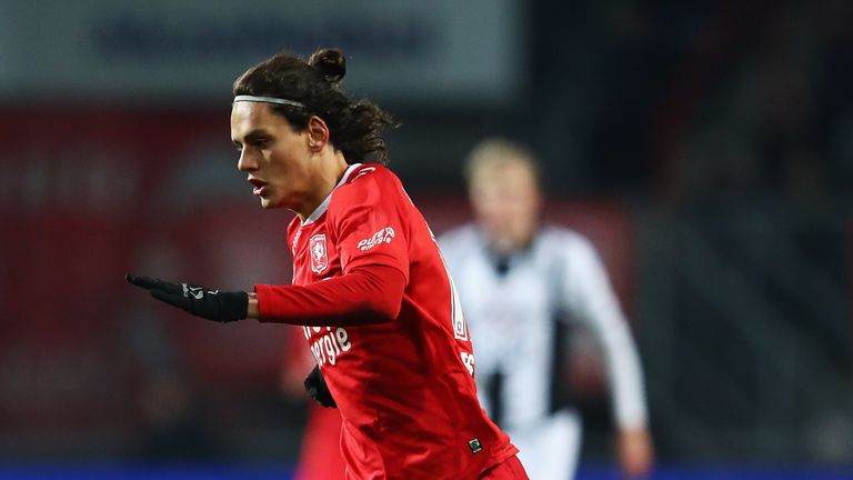 Enes Unal in action for FC Twente