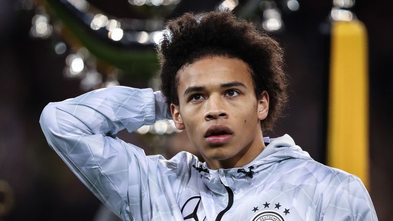 Leroy Sane travels to Azerbaijan with the Germany squad for Sunday's World Cup Qualifier