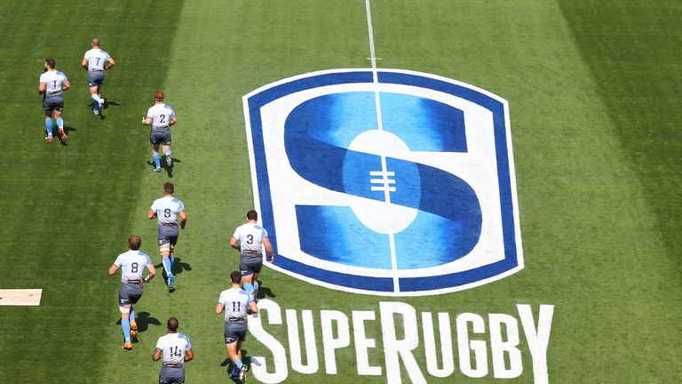 TOKYO, MAY 07 2016: the Force run on the field during the round 11 Super Rugby match between the Sunwolves and the Force at Prince Chichibu Stadium 