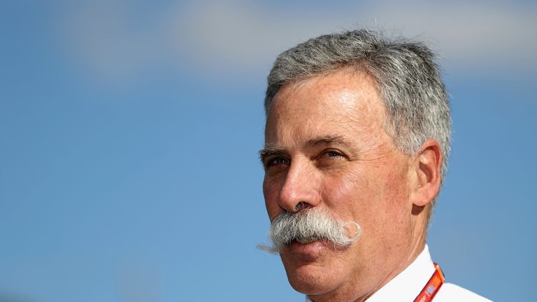 Chase Carey in the Paddock during previews to the Australian grand prix