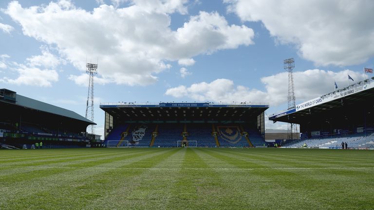 PORTSMOUTH, ENGLAND - MARCH 25: A general overview of Fratton Park prior to the Sky Bet League Two match between Portsmouth and Notts County at Fratton Par