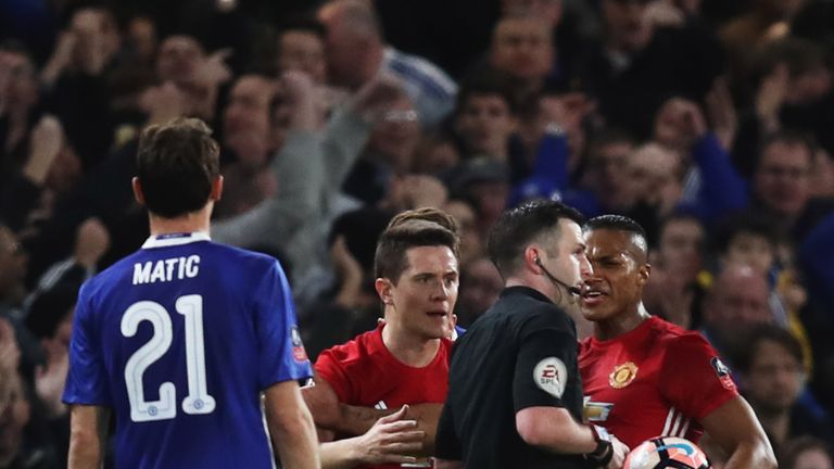 Andre Herrera was sent off after just 35 minutes, with both yellows coming for challenges on Eden Hazard