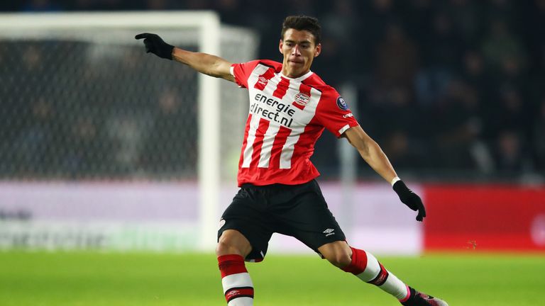 Hector Moreno scored twice for PSV Eindhoven