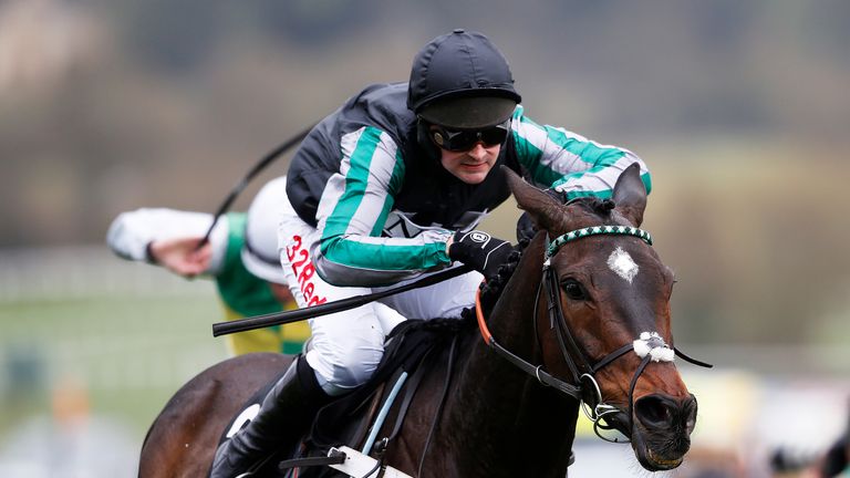 Nico de Boinville, ridng Altior, wins The Racing Post Arkle Challenge Trophy Novices' Steeple Chase at Cheltenham Festival