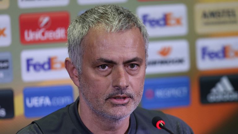 Mourinho faces the media in Rostov