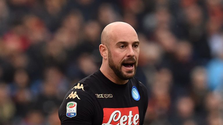Pepe Reina was the late hero for Napoli against Roma